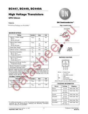 BC449 datasheet  